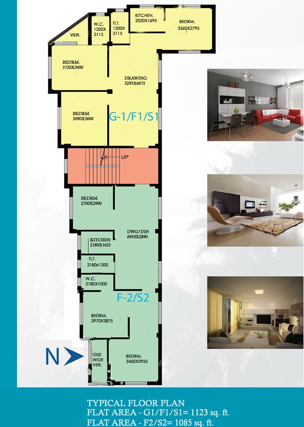 Typical Floor Plan in Ajelia Projects of Pabitra Group of Companies