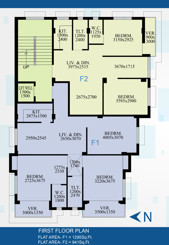 First Floor Plan of Panchabati projects of Pabitra Group of Companies