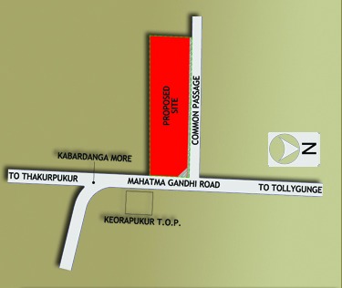 Site Plan of Santa Bhawan projects of Pabitra Group of Companies